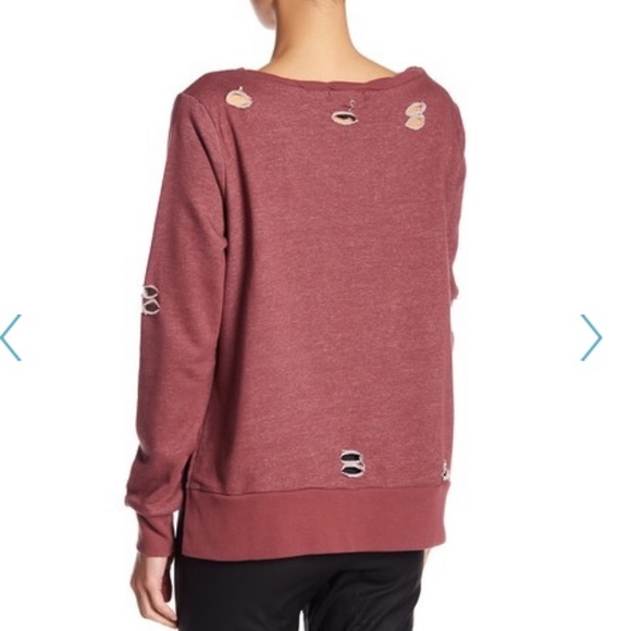 Romeo & Juliet Couture Distressed Knit Pullover - Picture 2 of 7